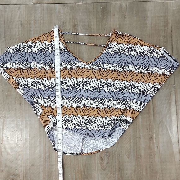 Sweet Claire Zebra Print Brown and Black Blouse #A2508-0007 - Picture 5 of 5